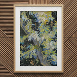Acacia Branches - Vincent Van Gogh Art Print / Canvas Wooden-framed Artwork Green Blue Foliage Design Goh, Hums, Prints
