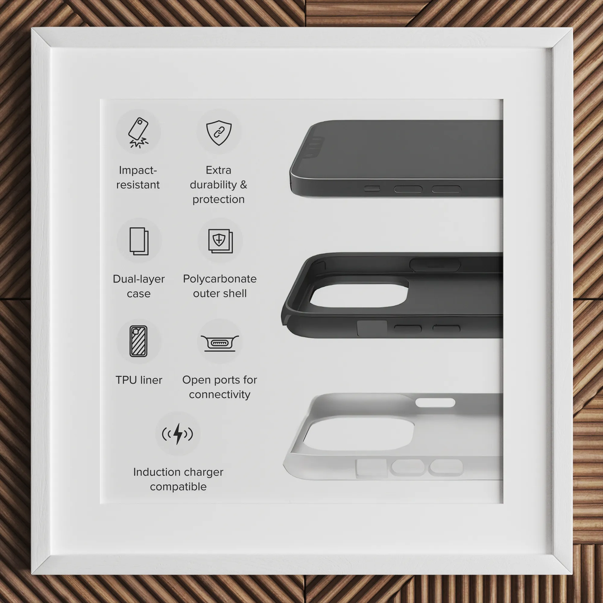 Acacia Branches Vincent Van Gogh Iphone Case, Phone Case Layers Features