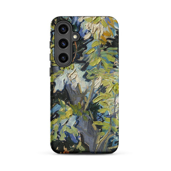 Acacia Branches - Vincent Van Gogh Phone Case Samsung Galaxy S24 Plus / Matte Phone Case Vibrant Impressionistic Painting Foliage Greens