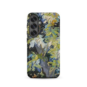Acacia Branches - Vincent Van Gogh Phone Case Samsung Galaxy S25 / Matte Phone Case Vibrant Impressionistic Painting Foliage Greens Blues