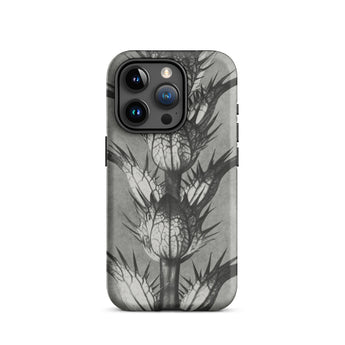 Acanthus Mollis (bear’s Breeches) - Karl Blossfeldt Phone Case Iphone 15 Pro / Matte Gray Phone Case Thistle Design Karl Blossfeldt, Bear’s