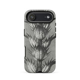 Acanthus Mollis (bear’s Breeches) - Karl Blossfeldt Phone Case Iphone 17 Air / Matte Black White Floral Phone Case Matte Finish Karl