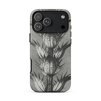 Acanthus Mollis (bear’s Breeches) - Karl Blossfeldt Phone Case Iphone 17 Pro Max / Matte Black White Thistle-patterned Otterbox Phone Case