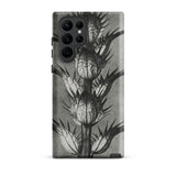 Acanthus Mollis (bear’s Breeches) - Karl Blossfeldt Phone Case Samsung Galaxy S22 Ultra / Matte Black White Illustrated Thistle Plant