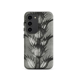 Acanthus Mollis (bear’s Breeches) - Karl Blossfeldt Phone Case Samsung Galaxy S23 / Matte Black White Illustrated Thistle Plant Design