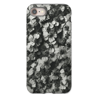 Achillea Millefolium (common Yarrow) - Karl Blossfeldt Phone Case Iphone 8 / Matte Phone Case Black White Floral Pattern Karl Blossfeldt,
