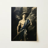 Achillean Beat - Gay Explorer Art Print / Canvas Framed Reproduction Classical Painting Young Man Wide-brimmed Hat, Queer Fantasies