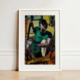 Acrobat on the Trapeze - Max Beckmann Art Print / Canvas, 12x18’’ / 31x46cm / White Frame / Matboard, Posters Prints & Visual Artwork, Toby