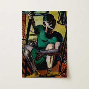Acrobat on the Trapeze - Max Beckmann Art Print / Canvas, 12x18’’ / 31x46cm / Unframed / no Border, Posters Prints & Visual Artwork, Toby