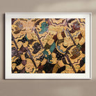 Action Men - Ancient Thai Temple Art Print, Framed Traditional Thai Mural Artwork Mythological Figures Gold