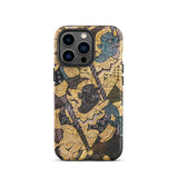 Action Men - Thai Temple Art Phone Case Iphone 13 Pro / Matte Iphone Case Thai Art Ancient Artistry, Spellbinding Ramayana Battle, Temple