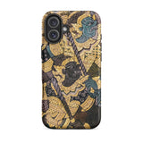 Action Men - Thai Temple Art Phone Case Iphone 16 Plus / Matte Ornate Phone Case Thai Art Ancient Artistry, Spellbinding Ramayana Battle,