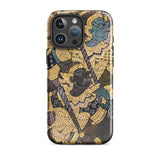 Action Men - Thai Temple Art Phone Case Ornate Mythological Figures Ancient Artistry, Spellbinding Ramayana Battle, Mobile Cases