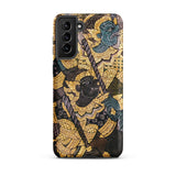 Action Men - Thai Temple Art Phone Case Samsung Galaxy S21 Plus / Matte Phone Case Detailed Ornate Design Two Mythological Figures Ancient