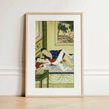Actor and Scholar - F. M. Bertholet Collection Art Print / Canvas Framed Light Wood Frame White Two, Scholar’s Gaze Anchors, Composition