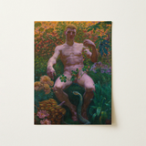 Adam in Paradise - Kristian Zahrtmann Fine Art Print / Canvas, 12x16’’ / 31x41cm / Unframed / no Border, Posters Prints & Visual Artwork,
