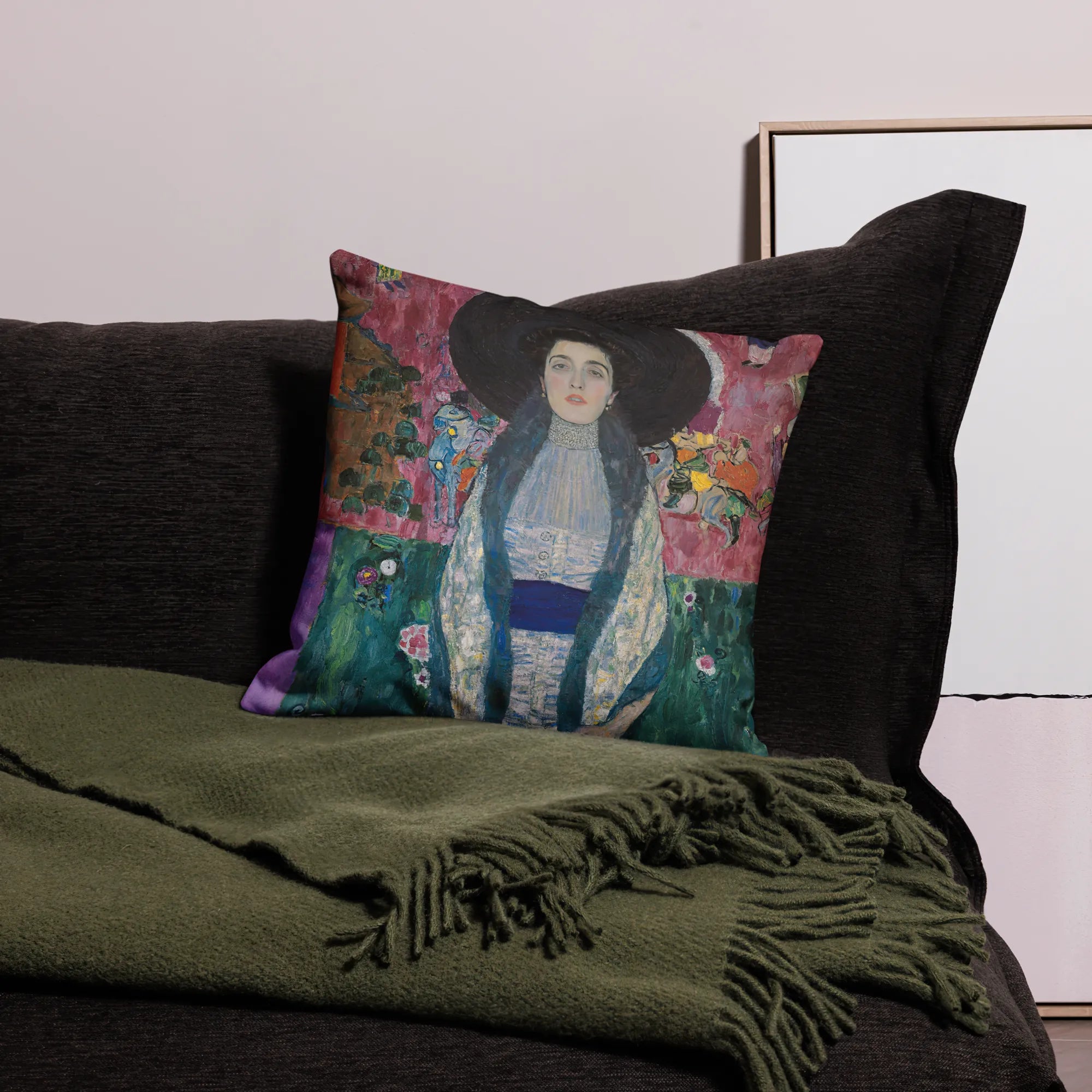 Adele Bloch-bauer - Gustav Klimt Cushion - Decorative Throw Pillow - Throw Pillows - Aesthetic Art