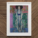 Adele Bloch-bauer - Gustav Klimt Portrait Art Print / Canvas Framed Reproduction Klimt’s ?The Lady Blue Dress”, Prints