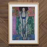 Adele Bloch-bauer - Gustav Klimt Portrait Art Print / Canvas Framed Reproduction Klimt’s ?The Lady Blue Robe”, Prints