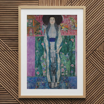 Adele Bloch-bauer - Gustav Klimt Portrait Art Print / Canvas Framed Reproduction Klimt’s ?The Lady Blue Robe”, Prints