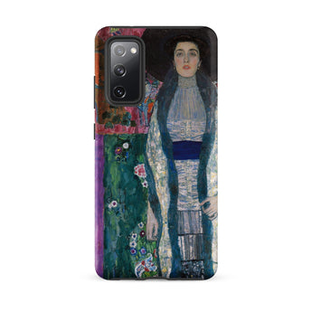 Adele Bloch-bauer - Gustav Klimt Portrait Phone Case Samsung Galaxy S20 Fe / Matte Phone Case Vibrant Textured Painting Woman Ornate Blue