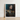 Framed Portrait Man Ornate Dark Blue Gold Armor Ostentatious Military, Regal Splendor, Art Print