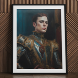 The Admiral - Baroque Gay Naval Portrait Art Print / Canvas, Posters Prints & Visual Artwork, Toby Leon