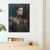 The Admiral - Barocker schwuler Marineporträt-Kunstdruck / Leinwand, Poster-Drucke & visuelle Kunstwerke, Toby Leon