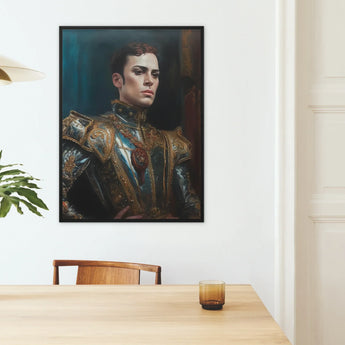 The Admiral - Barocker schwuler Marineporträt-Kunstdruck / Leinwand, Poster-Drucke & visuelle Kunstwerke, Toby Leon