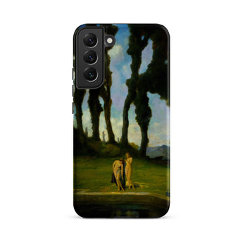 After the Bath - Charles Walter Stetson Phone Case Mobile Cases Black Phone Case Printed Reproduction Painting Two Sisters Walter Stetson