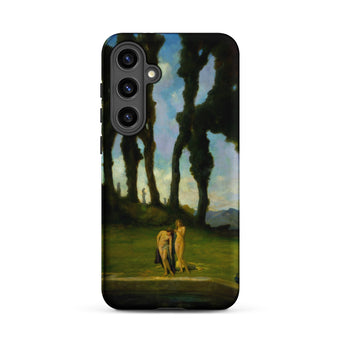 After the Bath - Charles Walter Stetson Phone Case Mobile Cases Black Phone Case Printed Reproduction Painting Two Nudes Walter Stetson