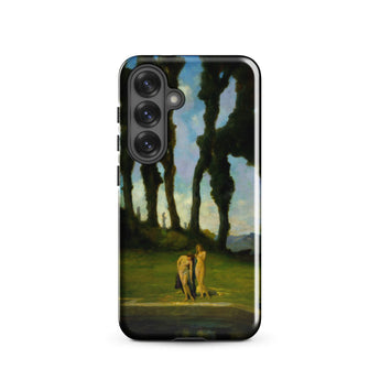 After the Bath - Charles Walter Stetson Phone Case Mobile Cases Black Phone Case Printed Reproduction Painting Two Nudes Walter Stetson