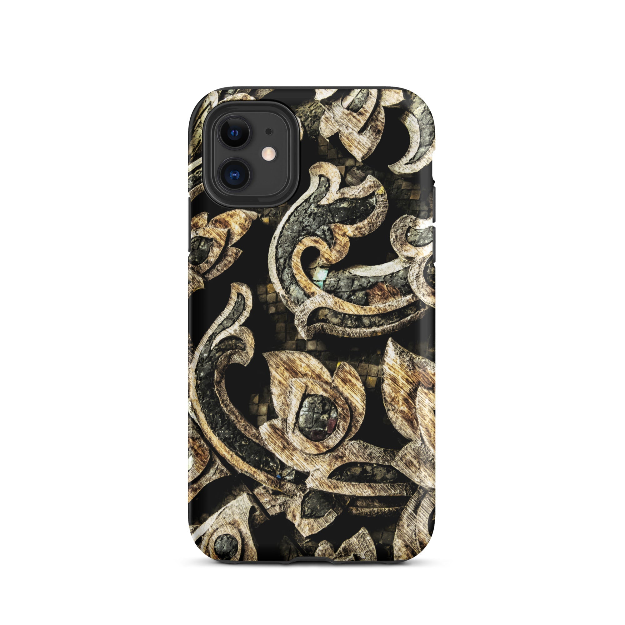 Against the Grain - Ancient Thai Woodwork Iphone Case, 11 / Matte, Ornate Patterned Phone Case