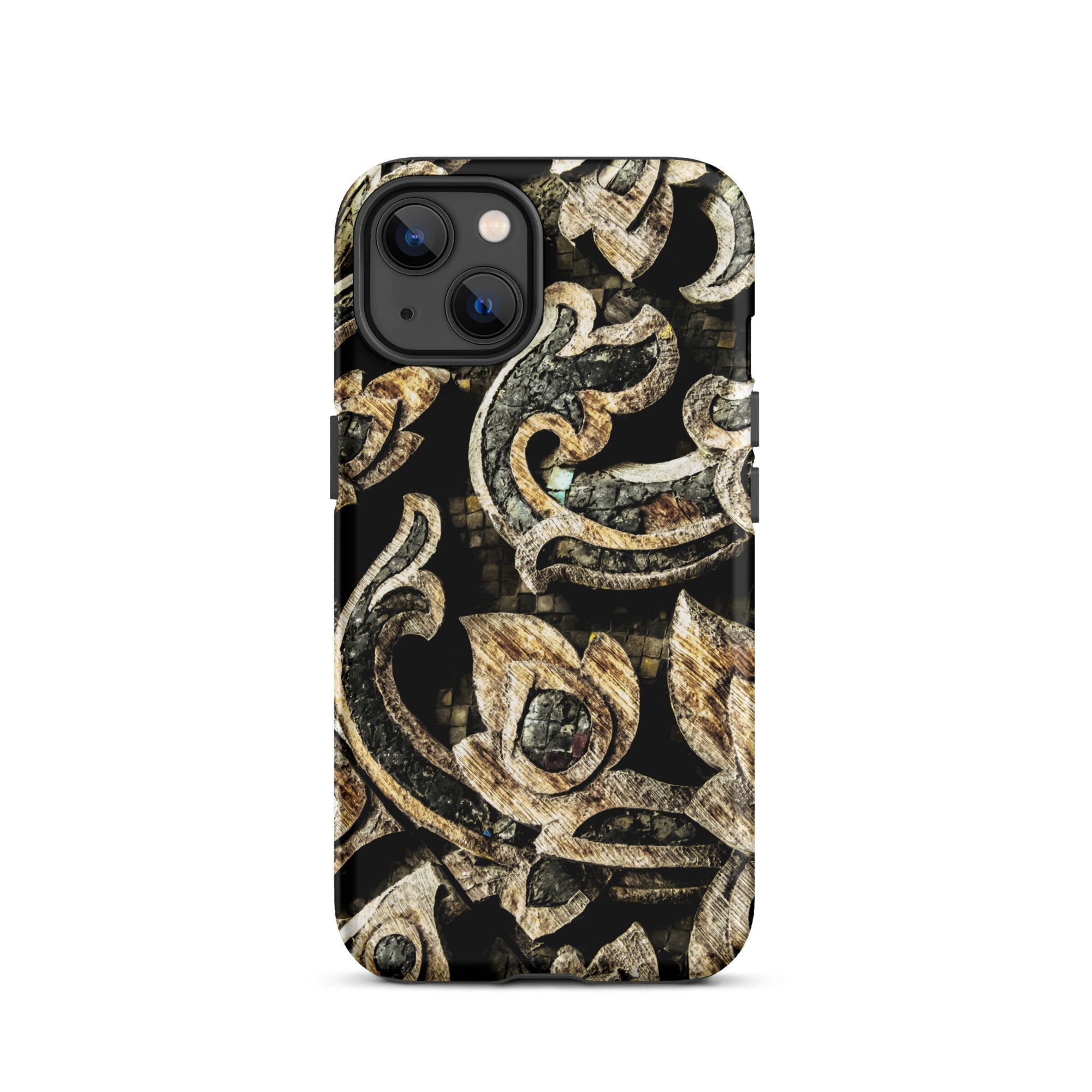 Against the Grain - Ancient Thai Woodwork Iphone Case, 13 / Matte, Ornate Patterned Phone Case