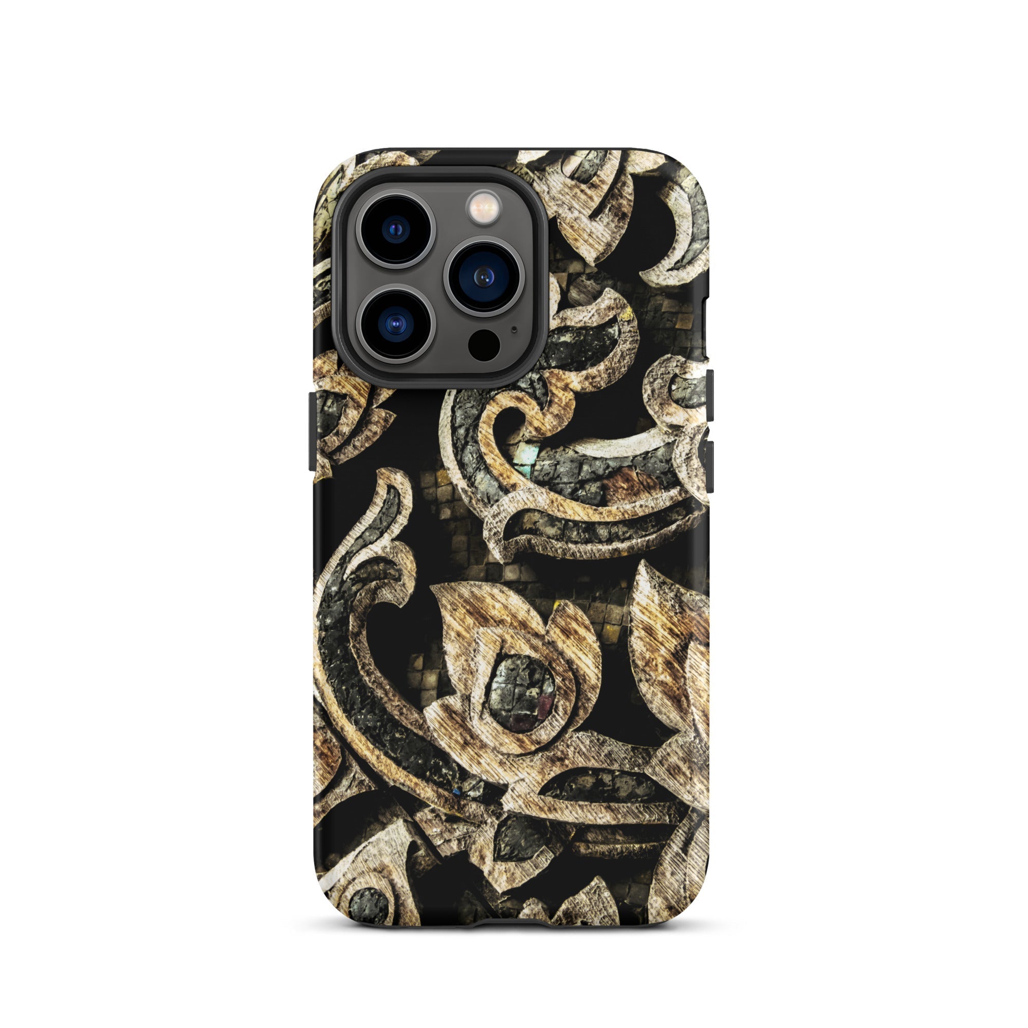 Against the Grain - Ancient Thai Woodwork Iphone Case, 13 Pro / Matte, Ornate Patterned Phone Case