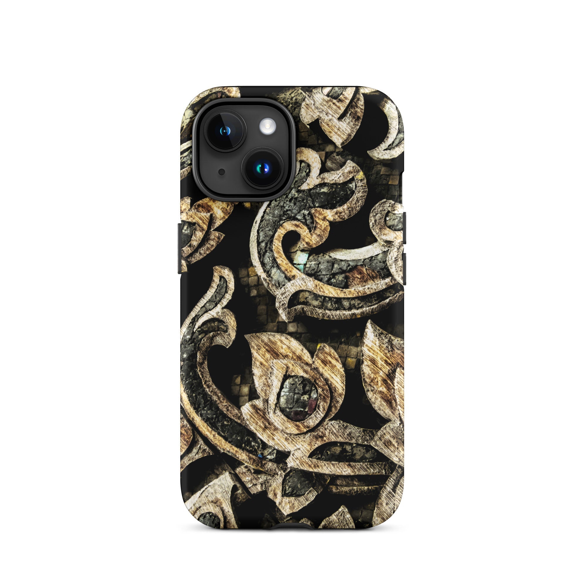 Against the Grain - Ancient Thai Woodwork Iphone Case, 15 / Matte, Ornate Patterned Phone Case