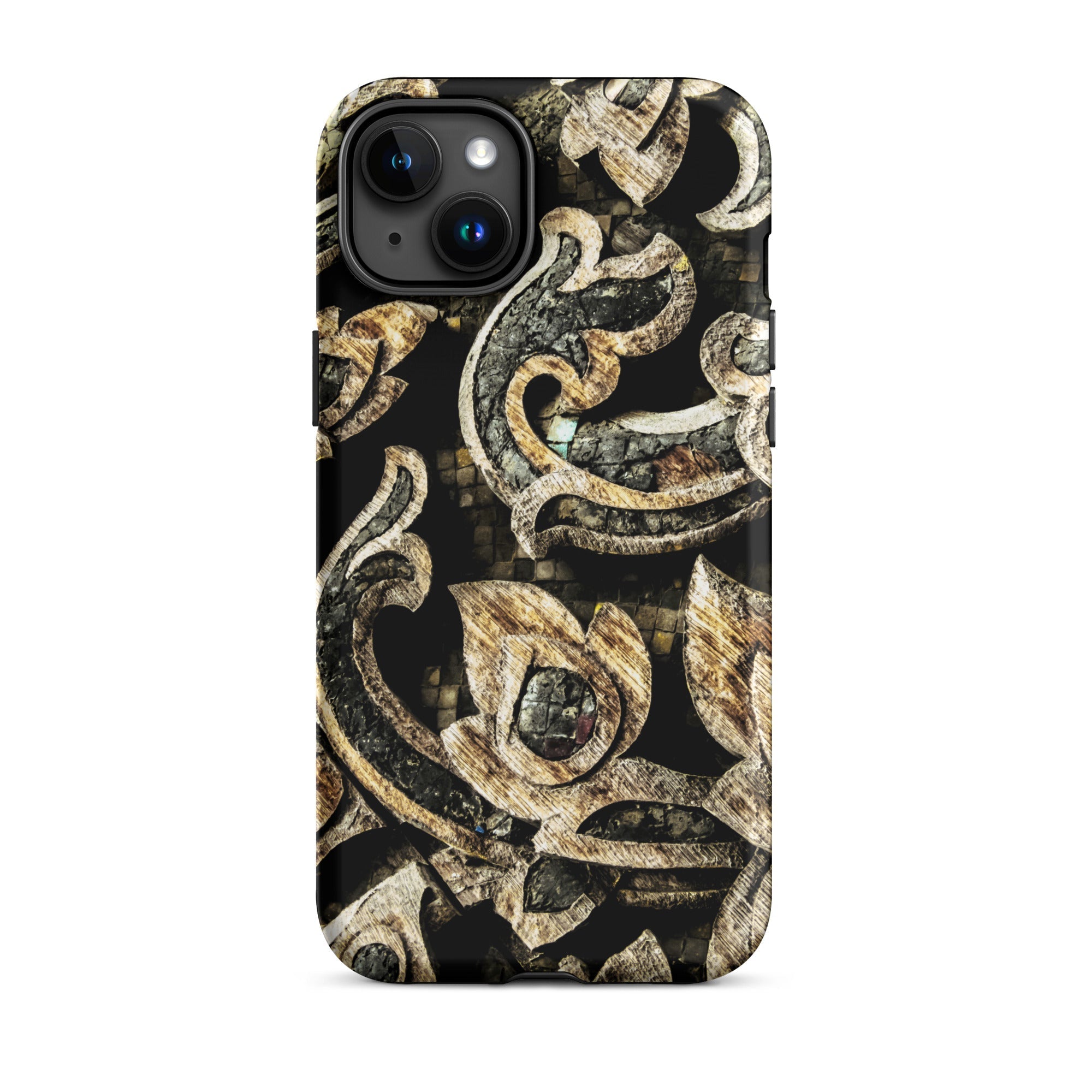 Against the Grain - Ancient Thai Woodwork Iphone Case, 15 Plus / Matte, Ornate Patterned Phone Case