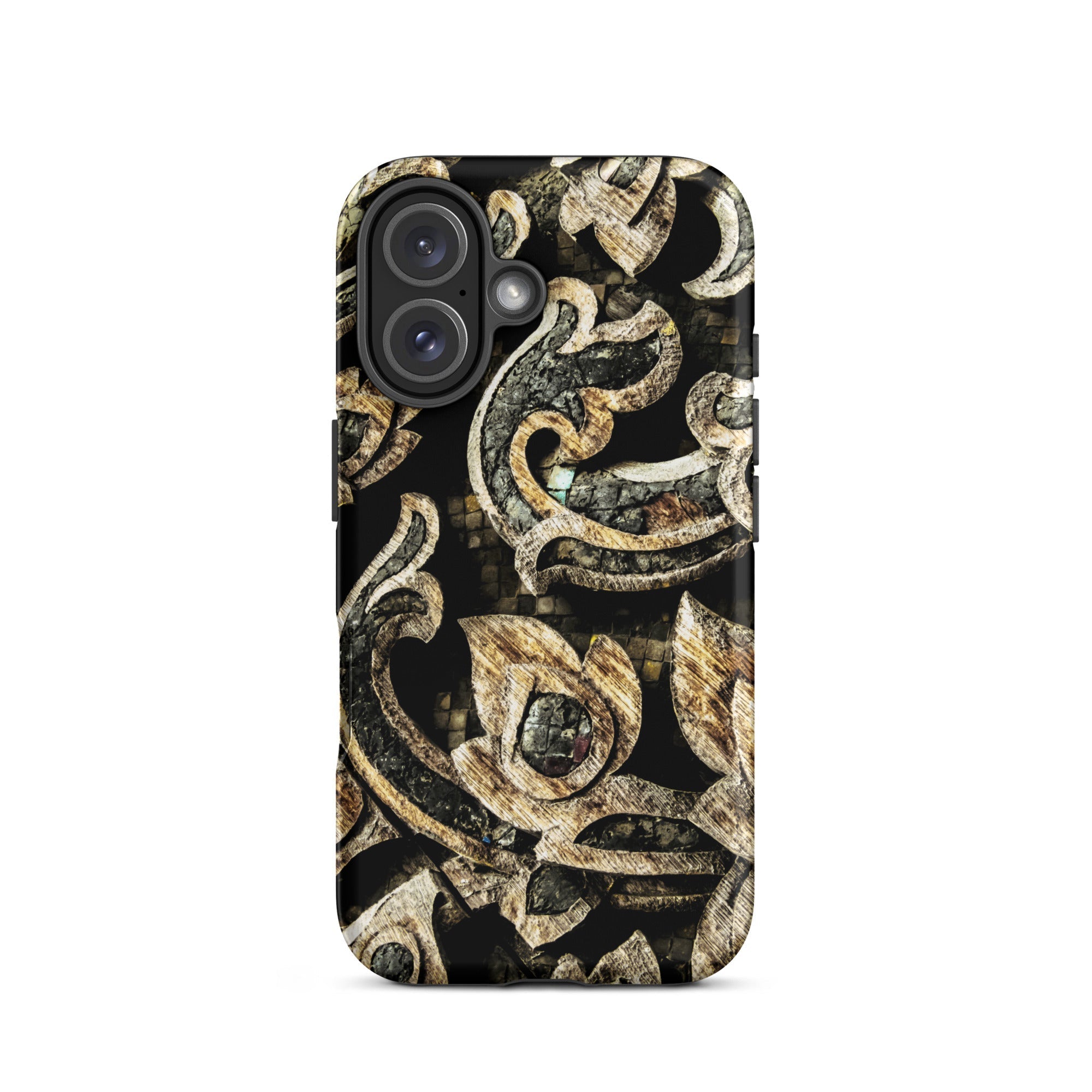 Against the Grain - Ancient Thai Woodwork Iphone Case, 16 / Matte, Ornate Patterned Phone Case