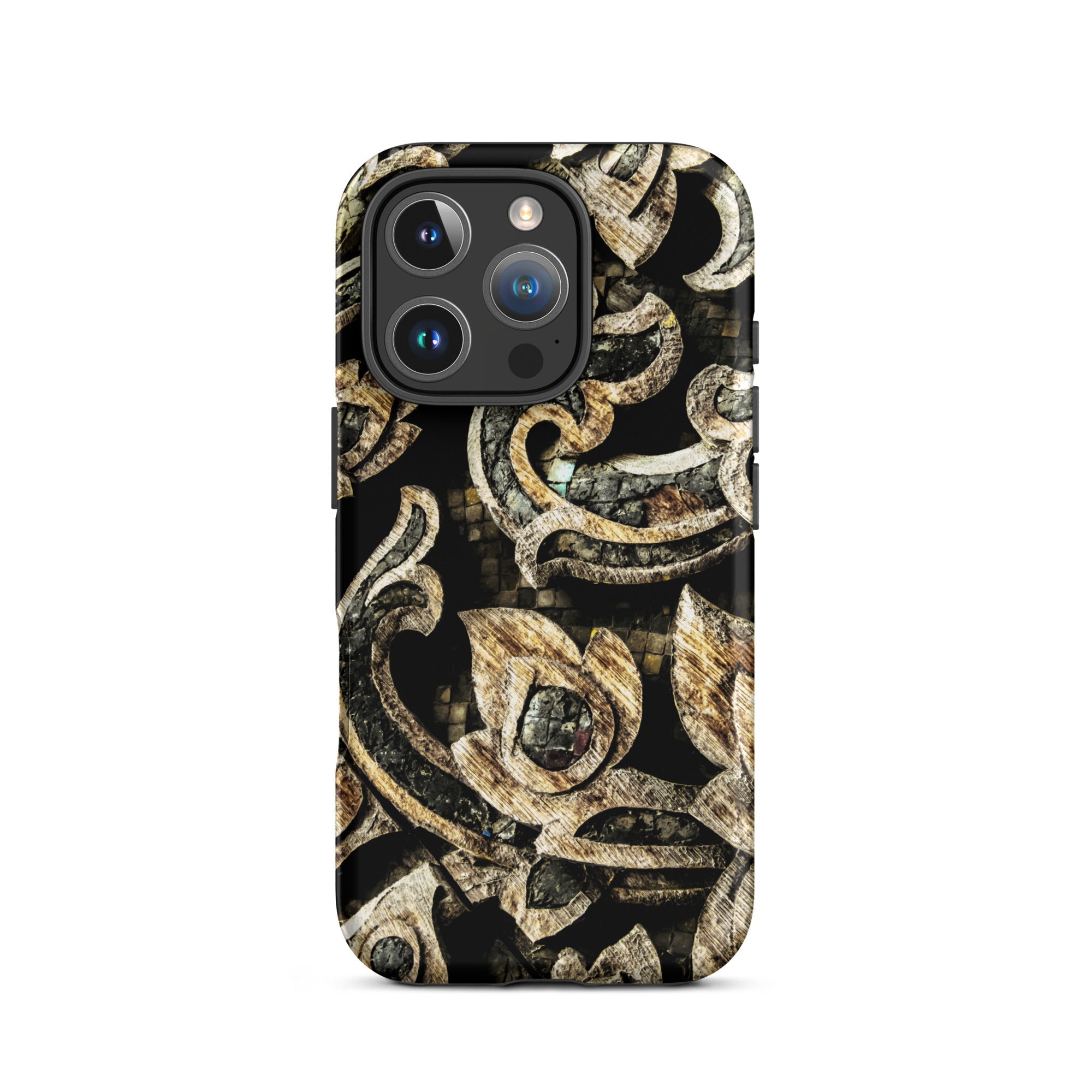 Against the Grain - Ancient Thai Woodwork Iphone Case, 16 Pro / Matte, Ornate Patterned Phone Case