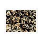 Against the Grain - Thai Woodwork Art Print / Canvas Ornate Carved Wooden Scrollwork Floral Patterns Ancient Thai Woodwork, Woodcarving,