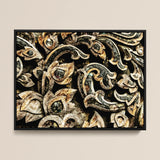 Against the Grain - Thai Woodwork Art Print / Canvas Ancient, Woodcarving, Weathered Surface Prints