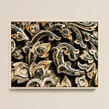 Against the Grain - Thai Woodwork Art Print / Canvas Ancient, Woodcarving, Weathered Surface Prints