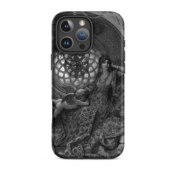 Alcina’s Beauty Overcomes All of Ruggiero’s Misgivings - Gustave Dore Phone Case Iphone 16 Pro Max / Matte Black White Phone Case Ornate