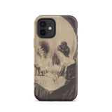 All is Vanity - Charles Allan Gilbert Iphone Case, 12 / Matte, Iphone 11 Case Sepia-toned Optical Illusion Two Women