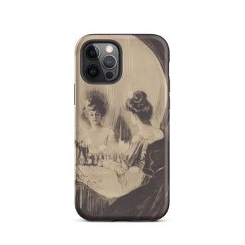 All is Vanity - Charles Allan Gilbert Iphone Case, 12 Pro / Matte, Iphone Case Optical Illusion Woman Mirror Skull