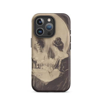 All is Vanity - Charles Allan Gilbert Iphone Case, 16 Pro / Matte, Smartphone Case Optical Illusion Woman Mirror Forms Skull