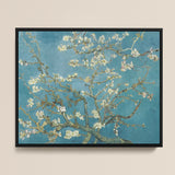 Black-framed Reproduction Vincent Van Gogh’s ?Almond Blossom” White Gogh, Almond Blossom, Dutch Master’s Post-impressionist
