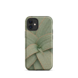 Aloe Pattern Phone Case Iphone 12 Mini / Matte Sleek Matte-finish Phone Case Detailed Close-up Aloe Vera Succulent, Star-shaped