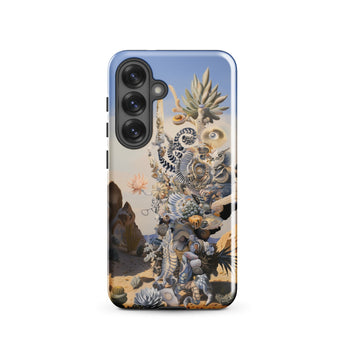 Altar - Surreal Cactus Goddess Art Phone Case, Samsung Galaxy S25 / Gloss, Mobile Cases, Toby Leon