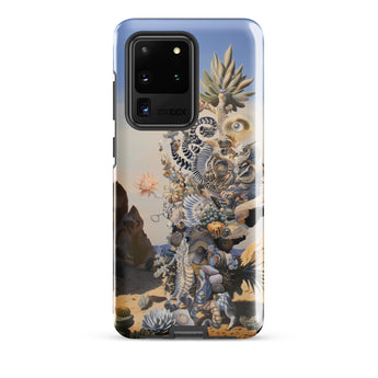 Altar - Surreal Cactus Goddess Art Phone Case Samsung Galaxy S20 Ultra / Gloss Vibrant Detailed Phone Case Surreal Collage Marine Desert